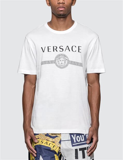 versace 1969 3 pack cotton t-shirt round-neck white|Versace graphic t shirt.